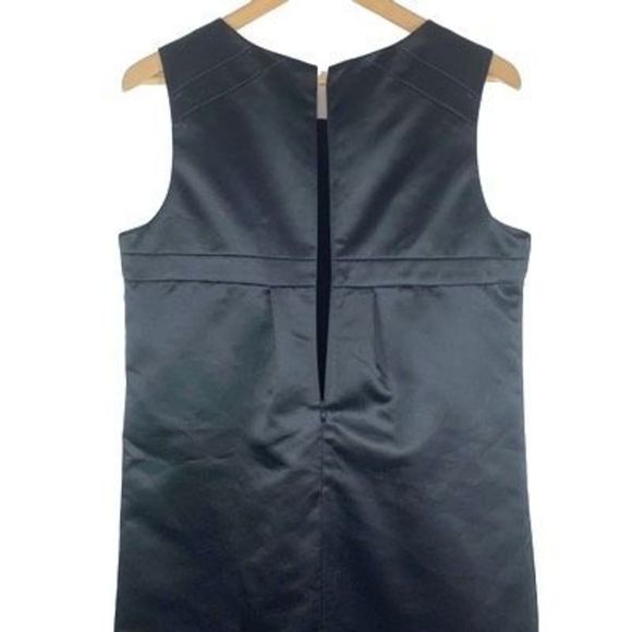 Maxandcleo Women’s Sz 12. Black Polyester Lined Sleeveless Zipper Shift Dress - Picture 4 of 12
